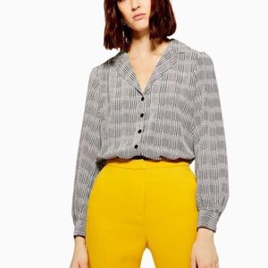 Topshop Houndstooth shirt US 12 sold out